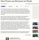 Zwei Teams aus Stormarn im Finale