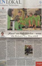 "Klaus" aus Bad Oldesloe-wenn ein Roboter zur Diva wird